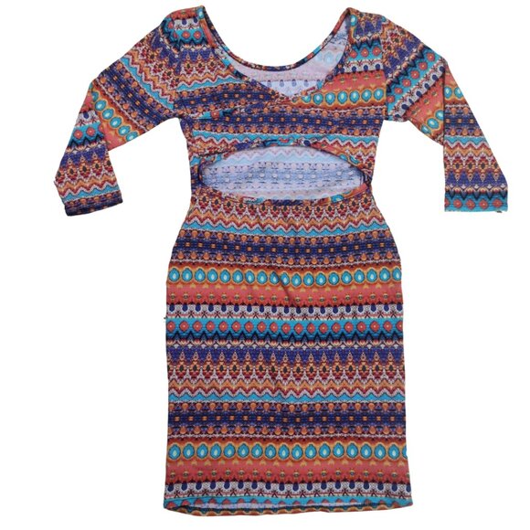 Colorful Bodycon Dress by Pinc - Picture 4 of 9